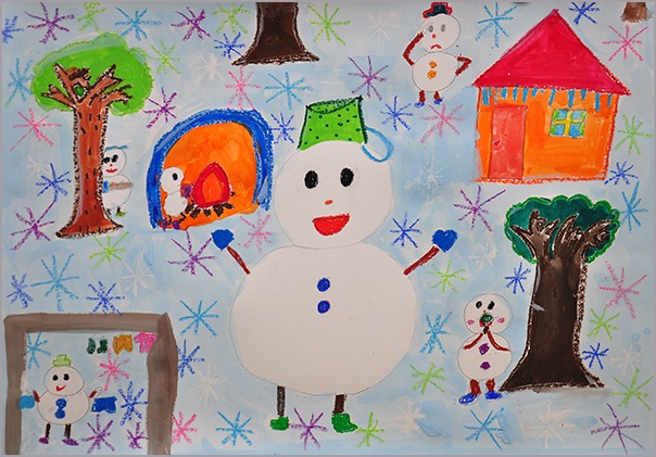 児童画クラス雪のお話を考え絵にしよう_b0212226_22281195.jpg
