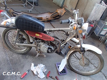 YAMAHA TY50 レストア開始! : C.C.M.C.