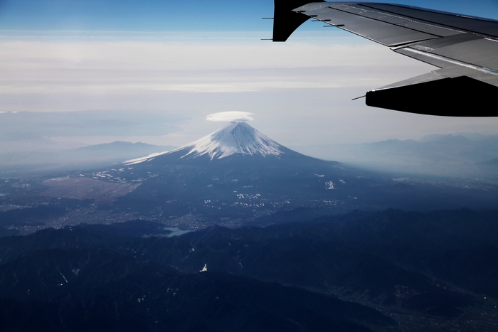 貴重なアングルの笠雲富士山_b0232463_13174038.jpg