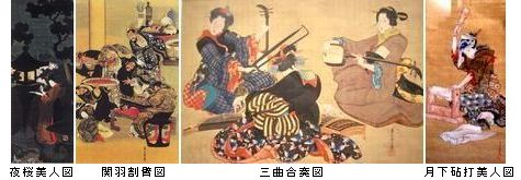 浮世絵の夜景ー葛飾応為《吉原格子先の図》 ＠太田記念美術館_b0044404_1085059.jpg