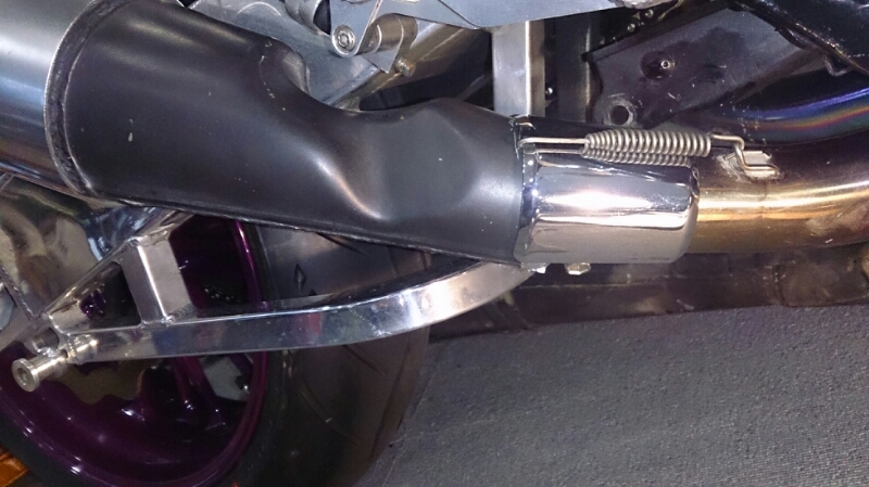 GSX1100F純正マフラーをGSX1400に : wakaban's GSX1400 blog GSX1100F純正マフラーをGSX1400に : wakaban's GSX1400 blog