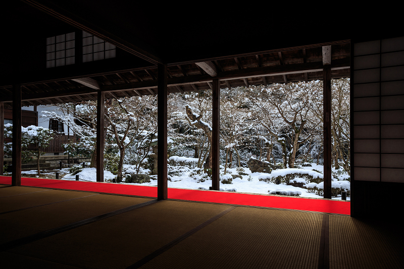 【額縁光景・その７】圓光寺・銀世界_f0155048_12103524.jpg