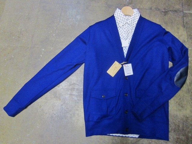 人気のOLD DERBY より・・・BLUE WOOL CARDIGAN!★!_d0152280_2554083.jpg