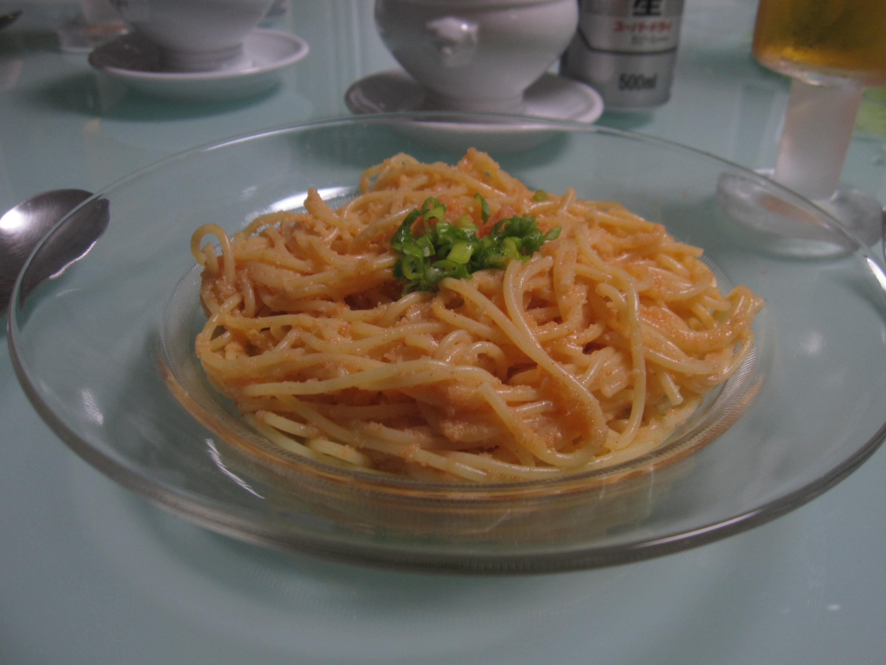 辛し明太子パスタと南瓜のポタージュ_a0279743_16295651.jpg