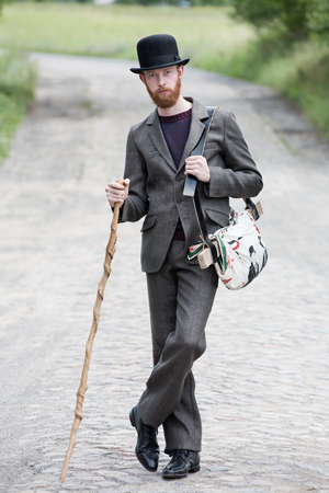 FRANK LEDER / ANTIQUE LINEN TROUSERS : kink sakae