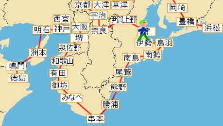 伊勢に到着（バーチャル日本１周歩こう会）２月１６日_d0124388_21511851.jpg