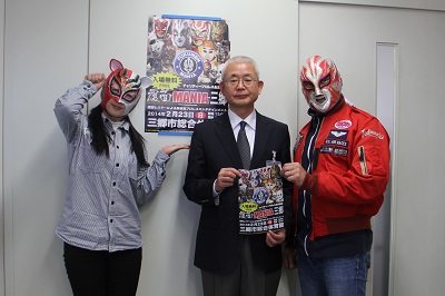 ミステル・カカオ選手、バンクーバーキャット選手が来所されました。_d0081884_17521335.jpg