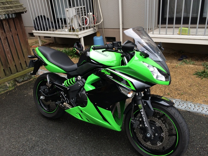 NINJA 400R カーボン　スクリーン