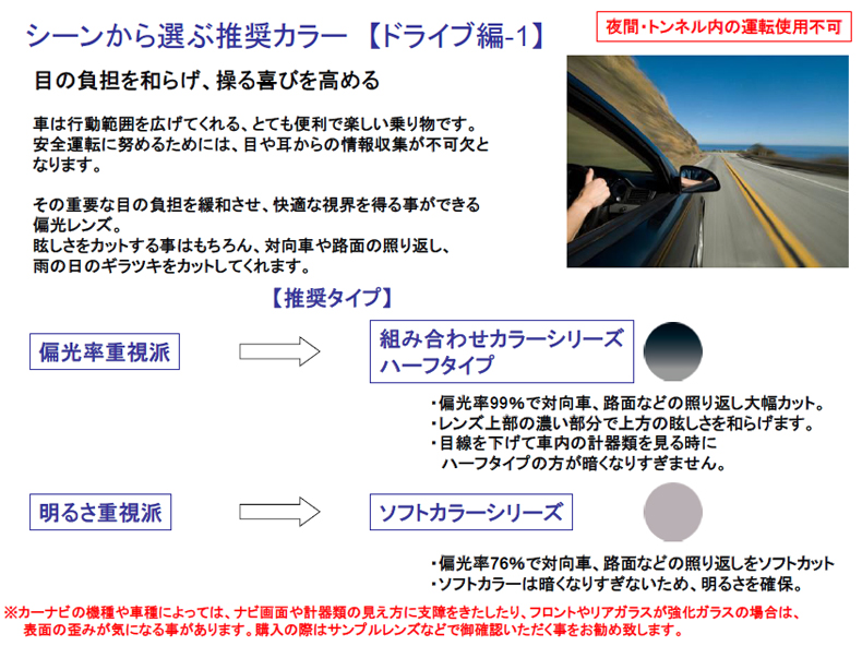 豊富なカラーバリエーションで展開する新偏光レンズ・ヘンコウ160開始!_c0003493_1018591.jpg