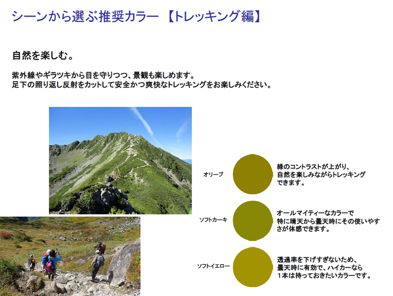 豊富なカラーバリエーションで展開する新偏光レンズ・ヘンコウ160開始!_c0003493_10193370.jpg