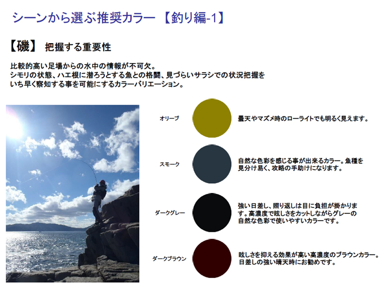 豊富なカラーバリエーションで展開する新偏光レンズ・ヘンコウ160開始!_c0003493_10195222.jpg