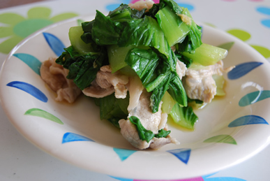 チンゲン菜と豚肉のしょうが和え_c0124528_13471820.png