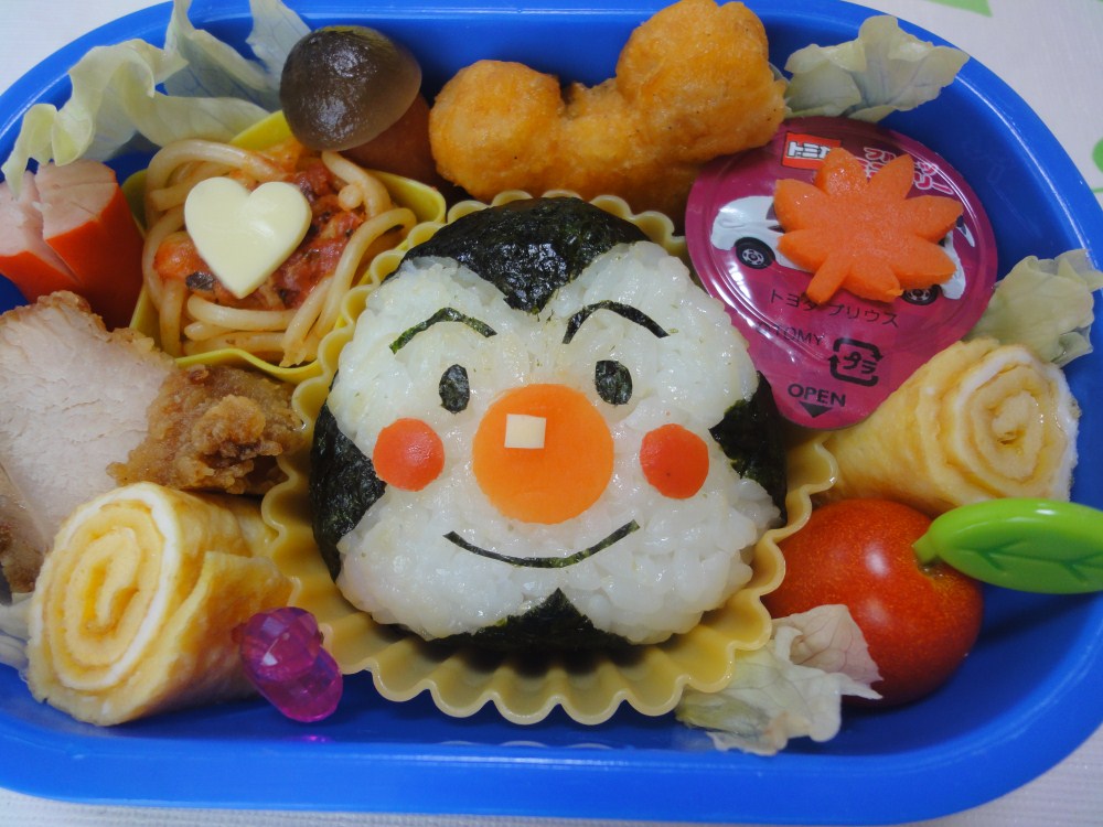 キャラ弁 おむすびまんお弁当 子連れハワイ旅行blog