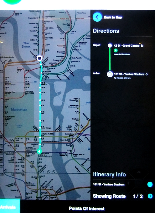 NYの地下鉄にファンシーで未来的な路線図登場 On the Go! Touch-Screen Travel Station_b0007805_239312.jpg