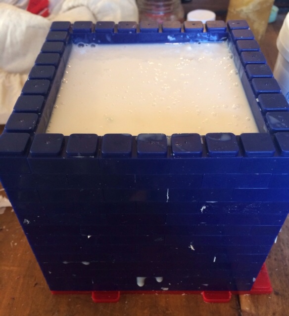 シリコンでキャンドルの型作り Early Moon Candles