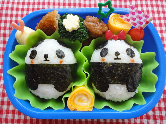 キャラ弁＊俵型パンダのお弁当☆　～リベンジ編！！～_f0285497_18453290.jpg