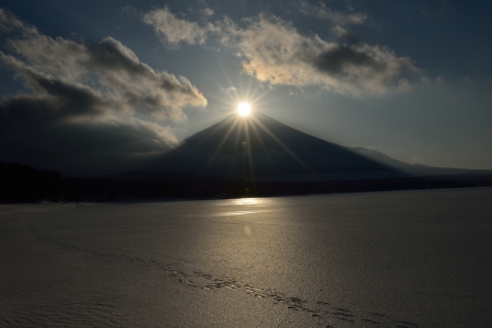 2014年2月22日　山中湖　ダイヤモンド富士_c0314839_10323273.jpg