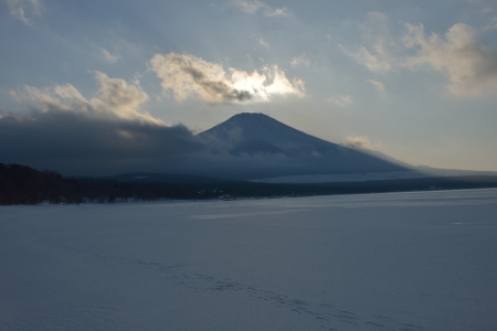 2014年2月22日　山中湖　ダイヤモンド富士_c0314839_10331711.jpg