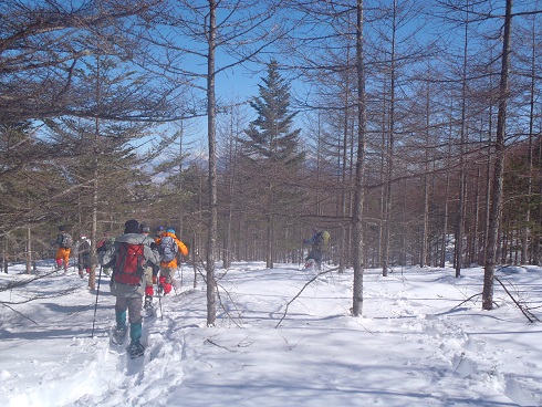 八ヶ岳山麓でスノーシューを楽しむ_d0032262_11402479.jpg