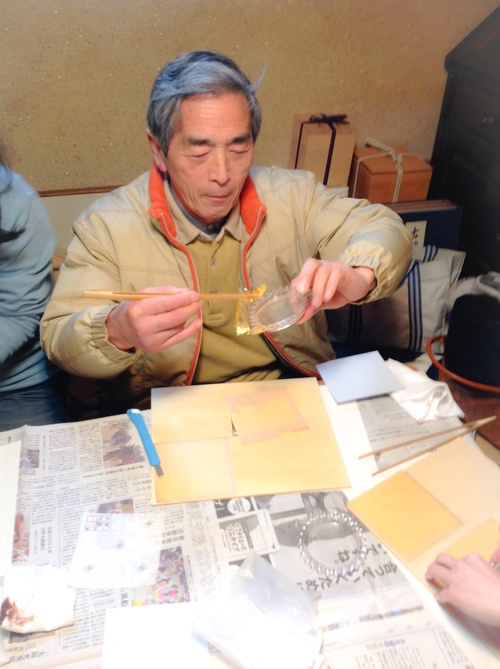 『金箔貼り教室』ご報告_b0153663_2245202.jpg