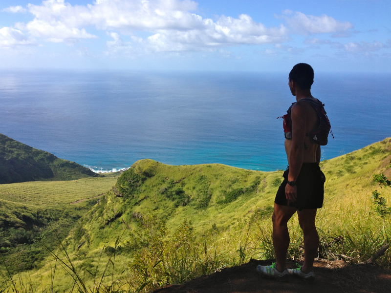 2014/01/24 Mountain Running Trip in Oahu of Hawaii Day.8 Kuaokala Ridge Trail_b0220886_17201449.jpg