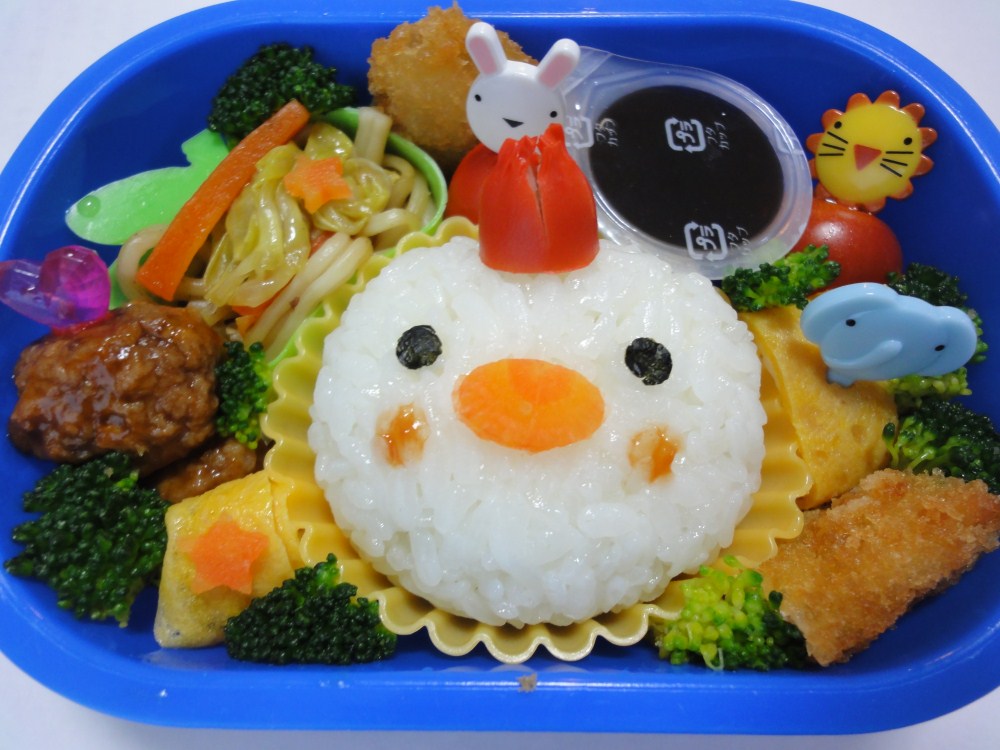 キャラ弁＊にわとりさんお弁当☆_f0285497_11381279.jpg