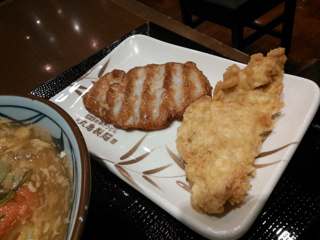「明太あんかけうどん」@丸亀製麺_c0212604_23301224.jpg