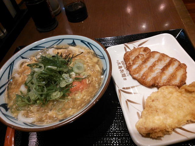 「明太あんかけうどん」@丸亀製麺_c0212604_23313850.jpg