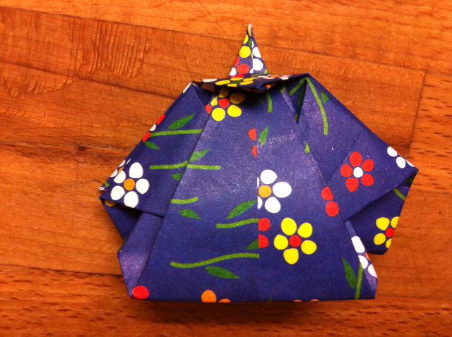 折り紙で雛人形 - 男雛 -✿ Origami Ⅻ ②_b0246303_08422955.jpg