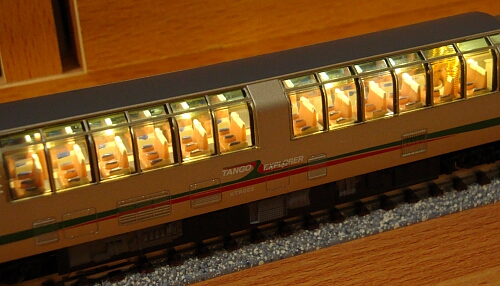 マイクロエース KTR001形「タンゴエクスプローラー」車内加工