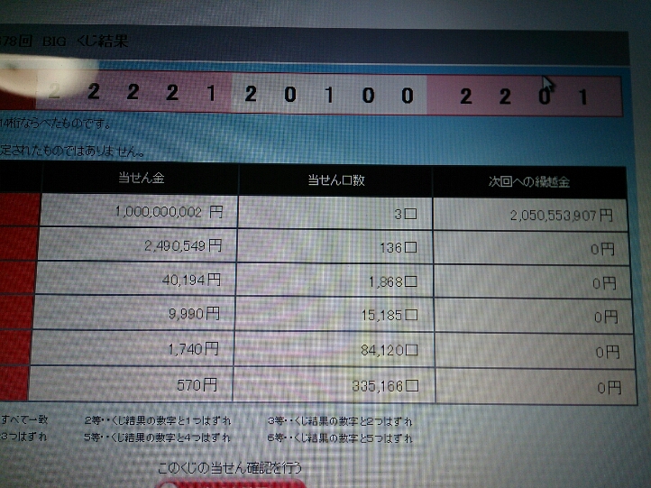 第678回限定 Toto Big 一等10億円 腕時計を外して 第678回限定 Toto Big 一等10億円 腕時計を外して