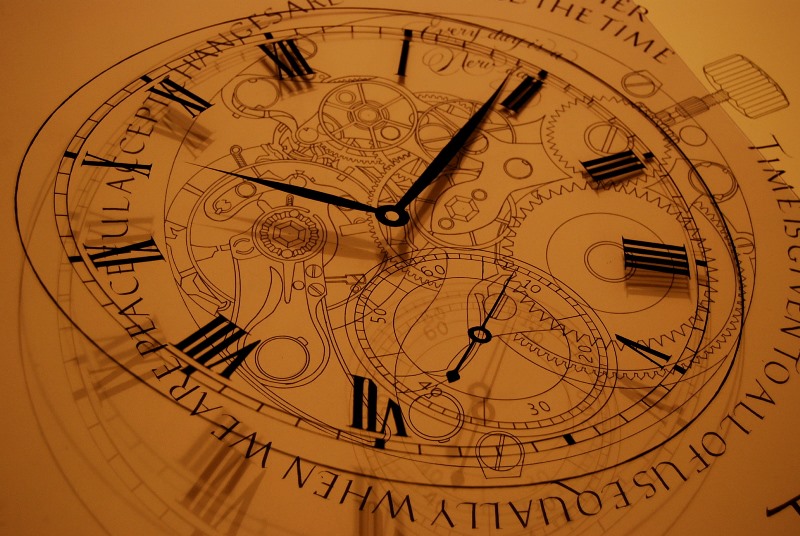 アクリル板に絵を描く 古い時計の部品 風の家便り