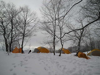 雪山講習 黒沢尾根 1日目_d0032405_22485337.jpg