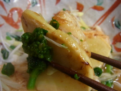 ヒラメ筍バター焼き_f0157910_15475974.jpg
