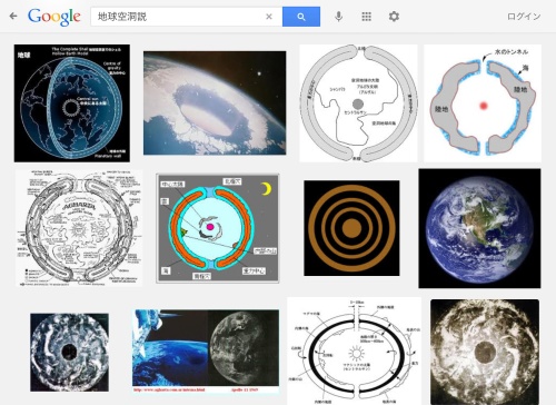 地球空洞説 糸巻きパレットガーデン