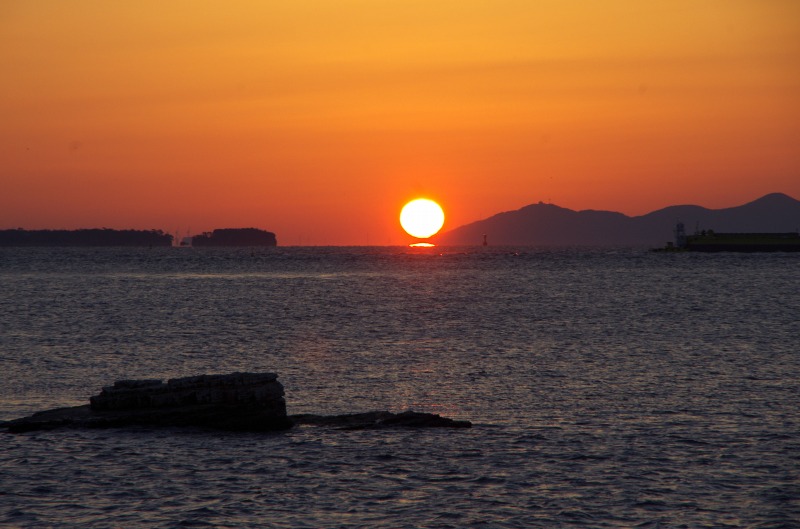 聖崎公園の日の出 : なかちゃんPHOTO