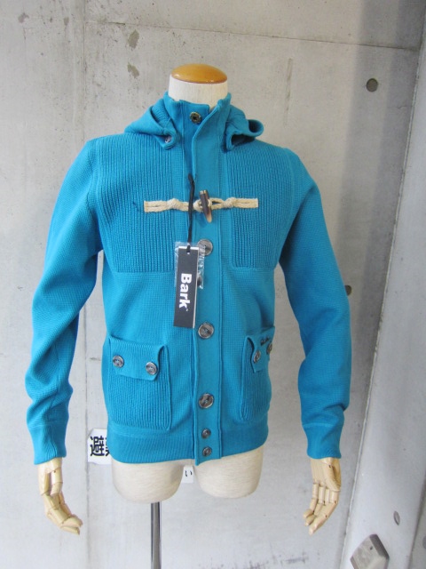 Bark ・・・ Cotton KNIT DUFFLE 。。。春らしいターコイズBLUE (新色)入荷!♪!_d0152280_23354433.jpg