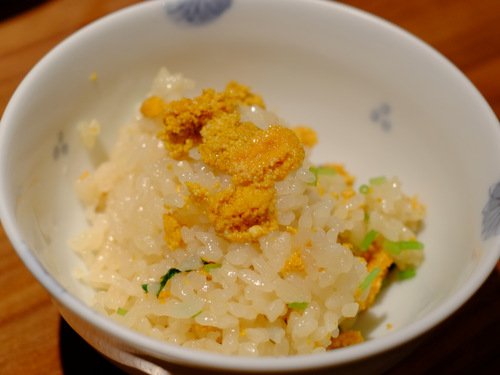 「中目黒 いふうのコース、うにの炊き込み御飯」_a0000029_11443591.jpg
