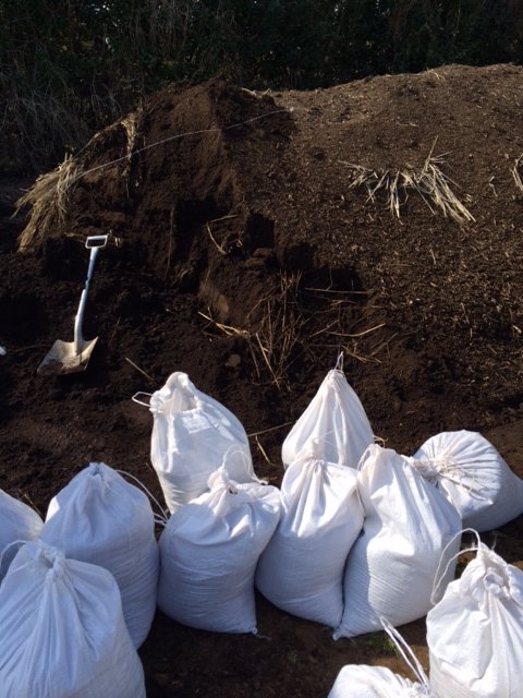 さあ　やっと堆肥の水も引いてきたので　畑に運び入れます_c0222448_22562444.jpg