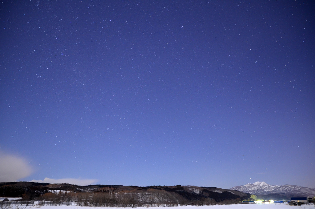 星空と乙部岳_c0286530_18472241.jpg