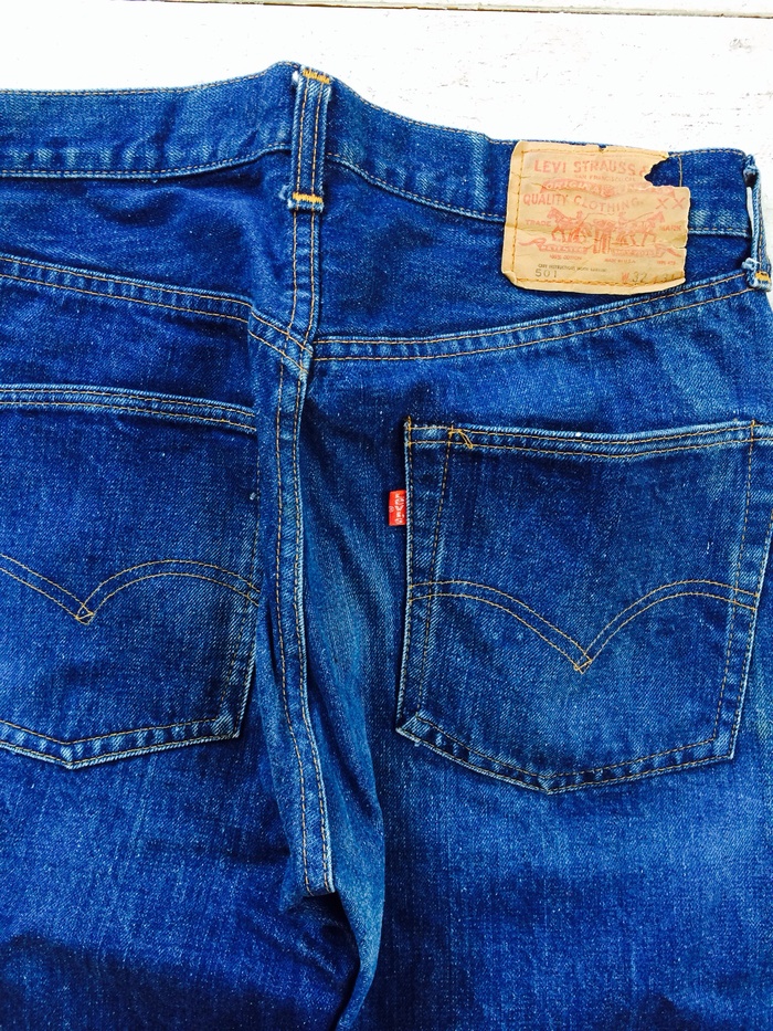リーバイス 66前期 濃いめ リペア一箇所 当たりの色落ち : PUSH リーバイス 66前期 濃いめ リペア一箇所 当たりの色落ち : PUSH