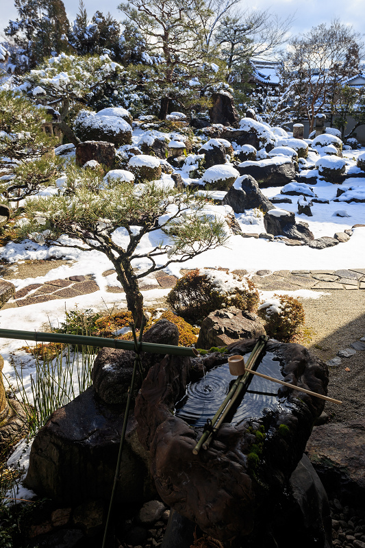 【額縁光景・その17】雪の庭（妙満寺）_f0155048_23301773.jpg