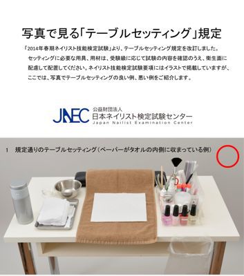 検定試験時のテーブルセッティングの x モモネイルのブログ 検定試験時のテーブルセッティングの x モモネイルのブログ