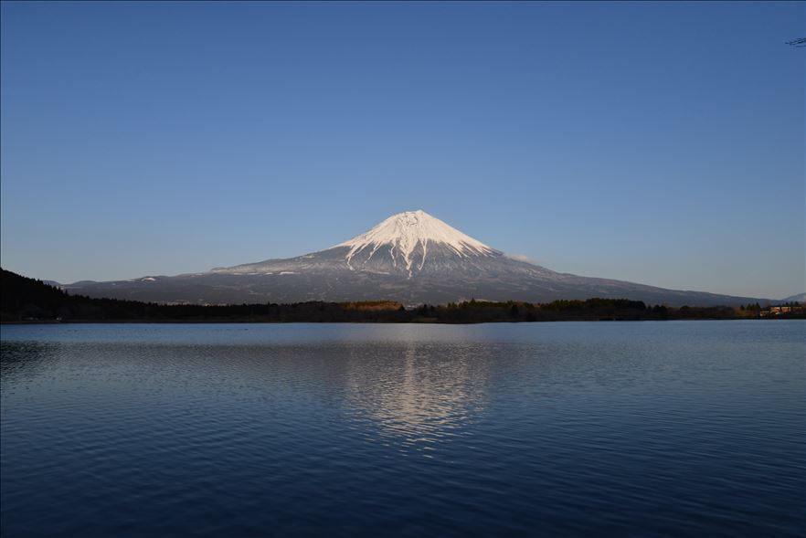 夕暮れの田貫湖_a0307264_14404307.jpg