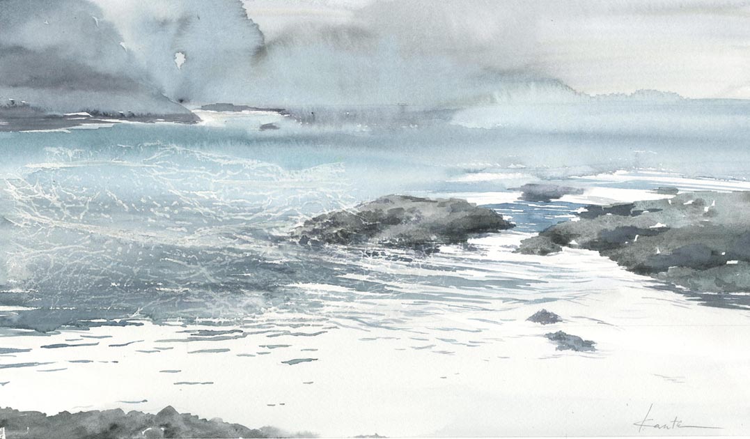 平戸 須草 海の水彩画_f0176370_7204611.jpg