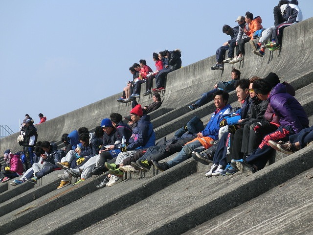 春一番の強風の中 富士川緑地で「アルティメット ドリームカップ 2014」_f0141310_7294235.jpg