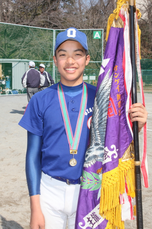 河辺ジャガーズ久々の準優勝、西多摩軟式少年野球大会_f0059321_1316467.jpg