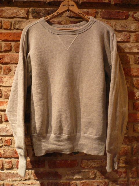 1960s \"UNKNOWN\" 100% cotton V-gazzete SOLID SWEAT ._d0172088_23351817.jpg