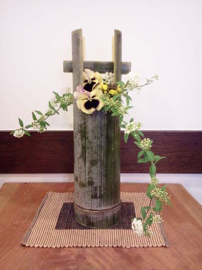 竹花器に花を活ける ブログ