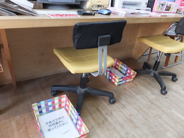 荷物置きのカゴを用意しました 写真大好き シェルパ日記